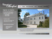 Tablet Screenshot of chateaudemonfort.com